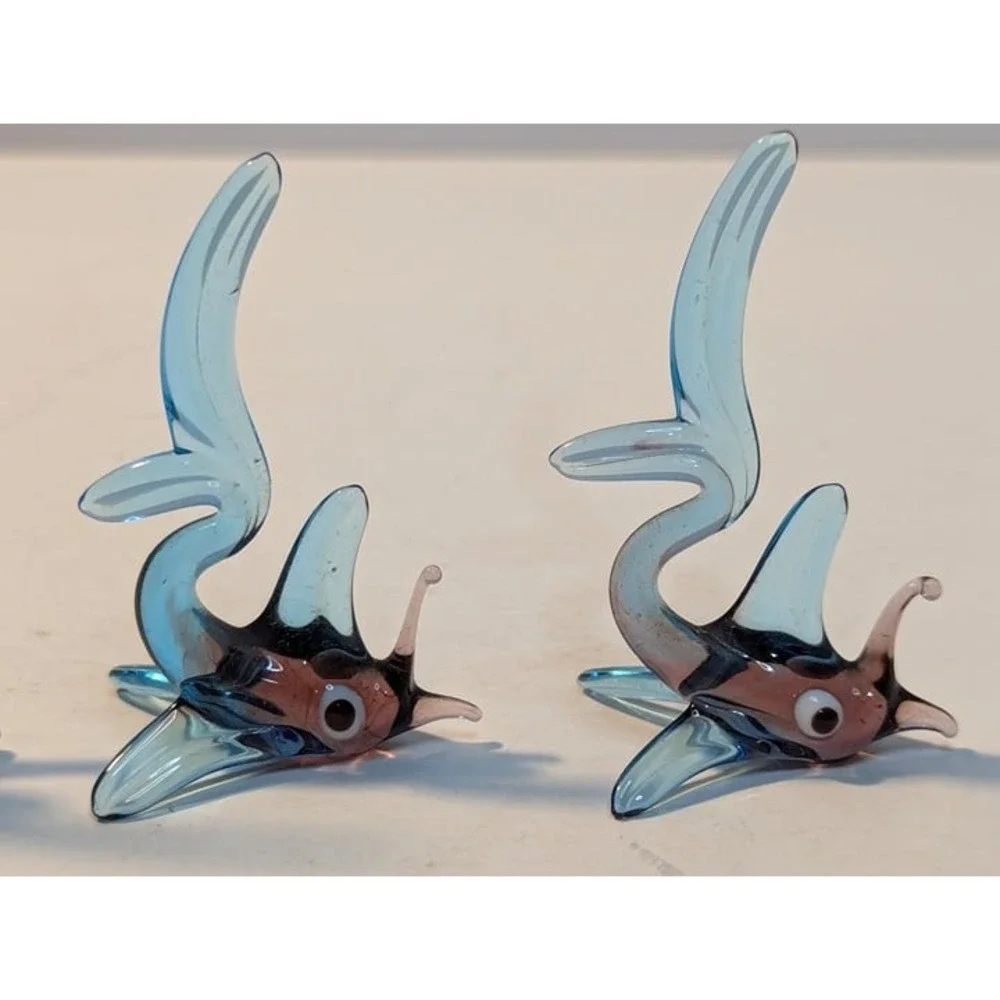 Set of 3 Blown Glass Fish‎